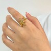 Anna-Kaci Bohemian Gold Shell Starfish Adjustable Rings for Women ummer Ocean Punk Jewelry - 4 of 4