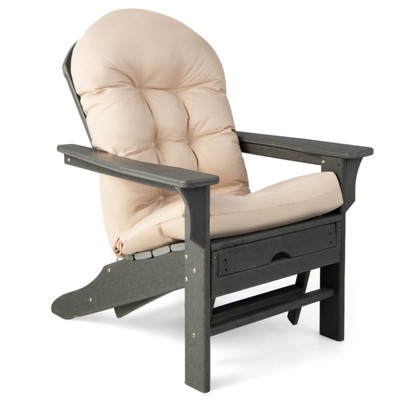 Tangkula Set of 2 Patio Adirondack Chair Cushion High Back Fade Resistant 5" Seat Pad Patio