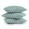 16"x16" Tanya Brown Alice Check Square Throw Pillow Cream - Deny Designs: Indoor Polyester, Removable Cover - 4 of 4