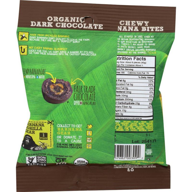 Barnana Dark Chocolate Banana Bites - Case of 12/1.4 oz, 3 of 8