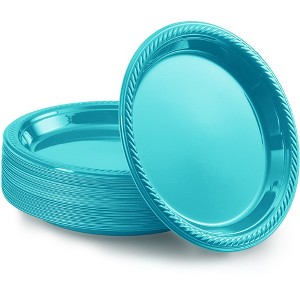 SparkSettings Disposable Plastic Dessert Plates 7 Inches, Pack of 50 - 1 of 4