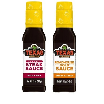 Texas Roadhouse Steak Sauce Variety Pack (Classic and Gold)