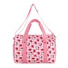Hello Kitty Character & Strawberries All-Over Print Pink Plaid 20" Duffel Bag - 2 of 4