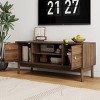 43" TV Stand,Mid Century Modern Entertainment Center,Media Console with Storage,Perfect for 32/45" TVs - The Pop Home - 2 of 4