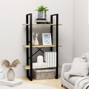 vidaXL Storage Shelf Sonoma Oak 23.6 in.x11.8 in.x41.3 in. Engineered Wood - 1 of 4