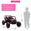 24V Ride On UTV Car for Kids, Remote Control, 200W Motors, LED Lights, USB Music, Spring Suspension - 3 of 4