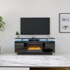 NicBex 63 Inch Fireplace TV Stand with Electric Fireplace Insert for TVs Up to 80",Modern Media Entertainment Center for Living Room - 2 of 4