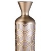 NicBex Cylindrical Polyresin Vase Home with Weave Rose Gold Design for Centerpieces for Dining Room, Living Room, Office - 4 of 4