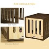 Resenkos Dog House, Pet House,Dog Cave,Furniture Style Dog Crate End Table with Removable Door Panel, Brown - 4 of 4
