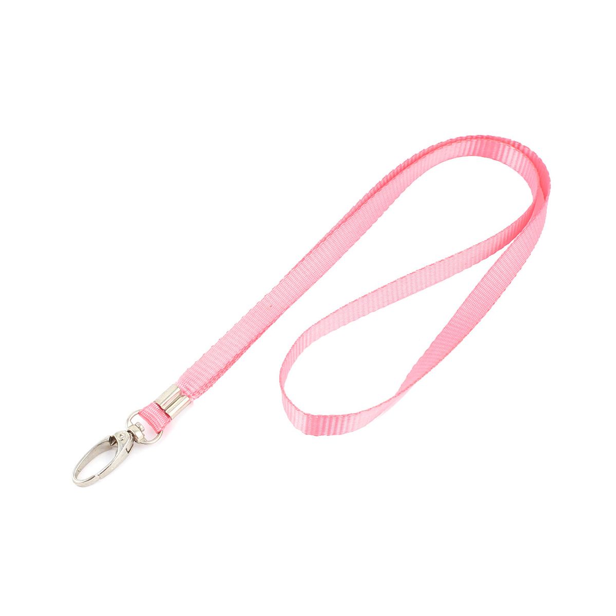 Unique Bargains Pink Swivel Lobster Clasp Neck Strap Lanyard for ID Badge Holder