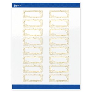 Avery Rectangle Address Labels, Gold Florals, 1" x 2-5/8" - 1 of 4