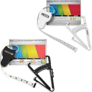 MEDca Body Fat Caliper & Tape Measure, Accurately Measures BMI - 1 of 4