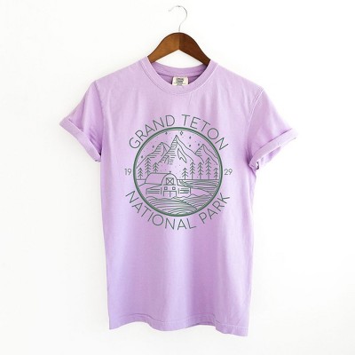 Simply Sage Market Women's Grand Teton National Park Short Sleeve Garment Dyed Tee