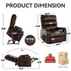 Dual Motor Power Lift Recliner Chair with 8-Point Massage, Lumbar Heating, and Heavy Duty Motion Mechanism - 2 of 4