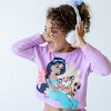 PATPAT Disney Princess Toddler Girls 2pcs Naiath Floral Puff-sleeve T-shirt with Tulle Skirt Leggings Set - 3 of 4