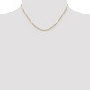 Black Bow Jewelry 1.5mm 10K Yellow Gold Solid Cable Rope Chain Necklace - 2 of 4