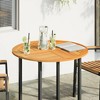 vidaXL Table Top Diameter 90 x 2.2 cm Round Solid Acacia Wood - 2 of 4