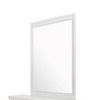 SEVOBAL Bathroom Vanity Mirrors Shatterproof Safety Sleek Metallic Beveled Glass Mirror Robust and Safe, White, 38.19"*0.87"*38.19" - 4 of 4