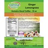 Larissa Veronica Ginger Lemongrass Sumatra Decaf Coffee (Gourmet, Naturally Flavored, Whole Coffee Beans) (16 oz, ZIN: 560665) - 2 of 4