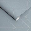 Balance Deep Sky Blue Geometric Paste the Wall Wallpaper - 3 of 4
