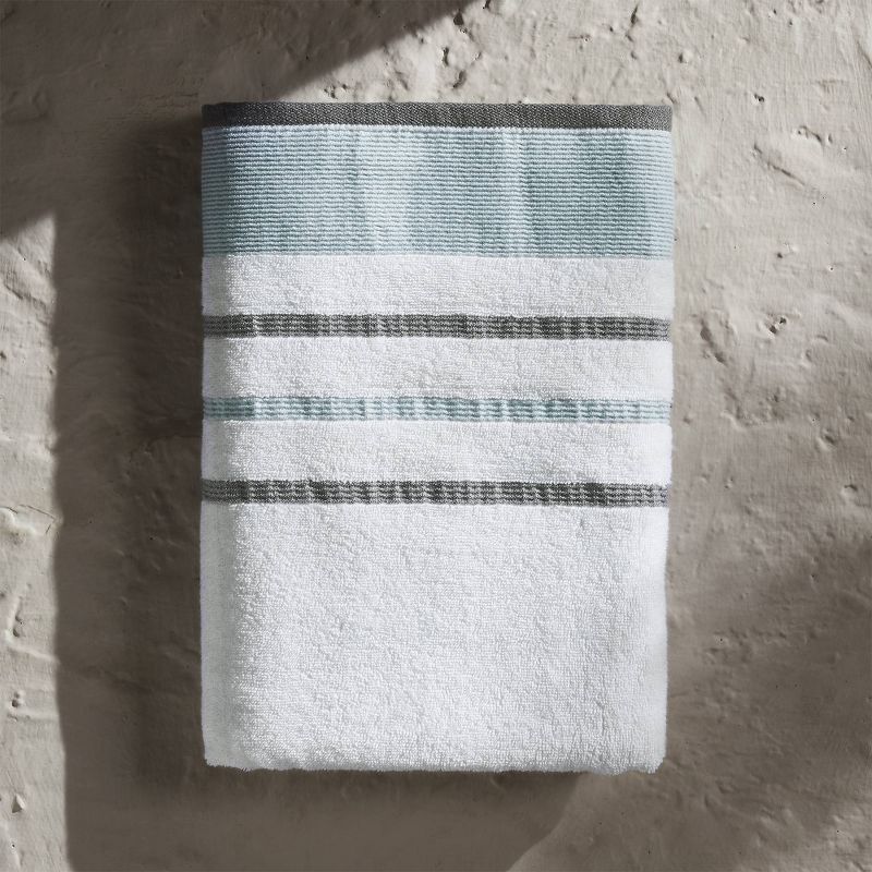4pc Striped Hand Towel Set - Isla Jade, 1 of 6
