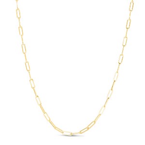 14k Gold 3.2mm Paperclip Chain Necklace - 1 of 4