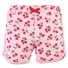 Little Treasure Baby Girls Cotton Bodysuit, Pant and Shoe 3pc Set, Cherries - 3 of 4