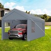 10 x 20 FT Heavy Duty Carport,Portable Garage Canopy with Roll-Up Doors And Windows,Waterproof UV-Resistant Shelter-Maison Boucle - 3 of 4