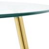 NicBex Round Dining Table Modern Tempered Glass Dining Room Table with Metal Spray Table Legs for Dining Room - 3 of 4