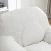 GlasFlength Bean Bag Seats Comfortable Premium Memory Foam Lounge Chair with Tufted Design for Living Room Dorm, White, 41.4"*37.8"*30" - 3 of 4