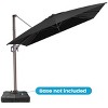 Crestlive Products 9x11FT Cantilever Umbrella Outdoor UV30+ 360 Degree Rotation Offset Umbrella 6 Heights Adjustable Cantilever Patio Umbrella - 3 of 4