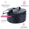 Milano Collection Round Travel Case Black, for Traveling with your Wig in Style - 4 of 4