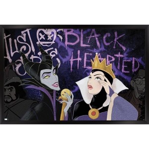 Trends International Disney Villains - Black Hearted Framed Wall Poster Prints - 1 of 4