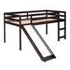 NicBex Twin Size Loft Bed with Ladder and Slide,Loft Bed Frame with Guardrails,Bed Frame for Kids,Box Spring Not Required - 4 of 4