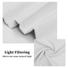 Unique Bargains Blackout Curtains Short Window Curtains Thermal Curtain 51.97"L x 18.11"W White - 3 of 4