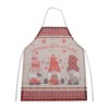 Unique Bargains Christmas Aprons Cotton Linen Black Red Beige White 26.77"x21.65" 1 Pcs - 4 of 4