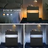 QingMoon Modern Night Stand with 3 Drawers, Led Bedside Table, with Silent Slide Drawer, for Office, Office File Cabinet Organizer - 2 of 4