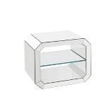 24" Meria Accent Table Mirrored - Acme Furniture