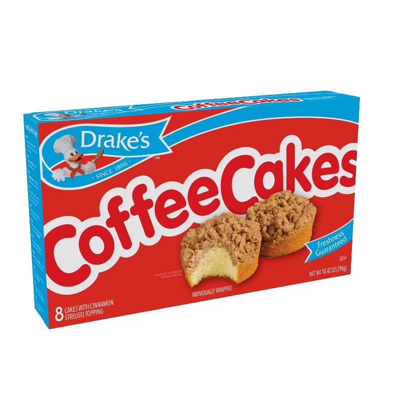 Drake&#39;s Coffee Cakes with Cinnamon Streusel Topping - 10.42oz/8ct, 1 of 6