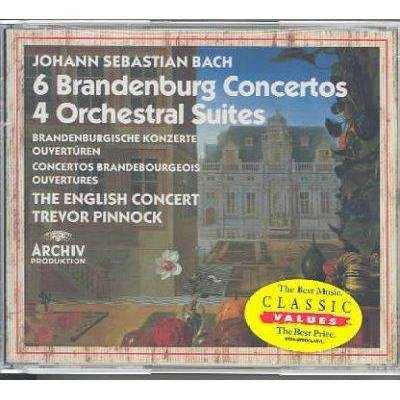 English Concert - 6 Brandenburg Concerti; 4 Orchestral Suites (3 CD)