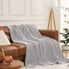 Inhand Premium Plush Soft Throw Blanket for Couch - 50" x 60" Black and White Fleece Blanket for Living Room, Bedroom and Home Decor - 3 of 4