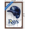 Trends International MLB Tampa Bay Rays - Drip Helmet 22 Framed Wall Poster Prints - 3 of 4