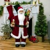 Northlight Santa Claus Christmas Figure with Teddy Bear and Gift Bag - 36" - 2 of 4