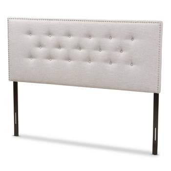 Windsor Modern and Contemporary Fabric Upholstered Headboard Beige - Baxton Studio