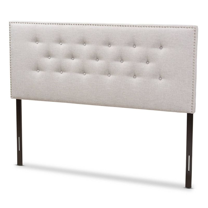 Windsor Modern and Contemporary Fabric Upholstered Headboard Beige - Baxton Studio, 1 of 8