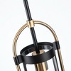 Artcraft Lighting Gem 1 - Light Pendant in  Black/Brushed Brass - 3 of 4