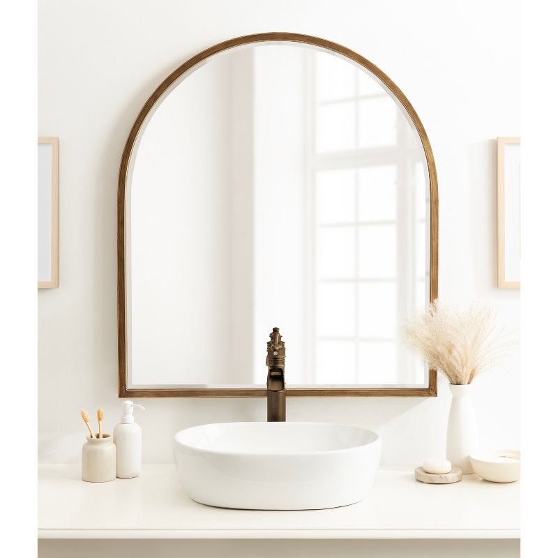 32"x36" McLean Arch Metal Framed Wall Mirror - Kate & Laurel All Things Decor, 6 of 9