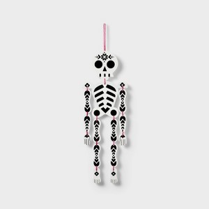 Día de Muertos 18" Hanging Wood Skeleton - 1 of 3