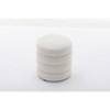 NicBex Bench Ottoman Soft Velvet Round Ottoman Footrest Stool for Entryway Bathroom Bedroom - 2 of 4