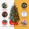 3FT Pre Lit Fiber Optic Christmas Tree with Sleigh Ride Base, 78 Warm White Lights & 8 Modes, USB Powered Prelit Xmas Tree - 3 of 4